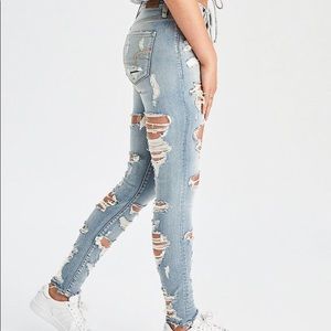 AE Ripped Super Hi-Rise Jegging